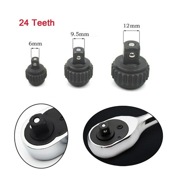 11 Pcs Set 1/4" 3/8" 1/2" 24 Teeth Ratchet Socket Wrench Repair Kit Accessories Replacement Part Kit Hand Tools L Fangkenuo