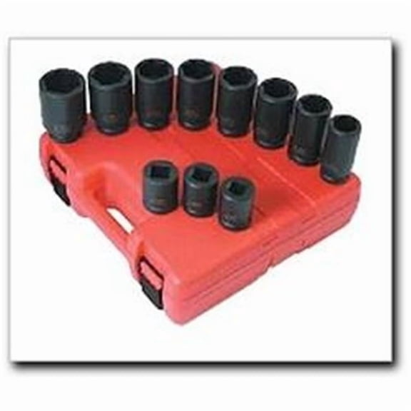 11 Piece 3/4 Inch Drive Deep SAE Truck Impact Socket Set