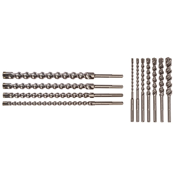 11 Piece Carbide Tipped BIT, Masonry Drill Bit Set, SDS Max