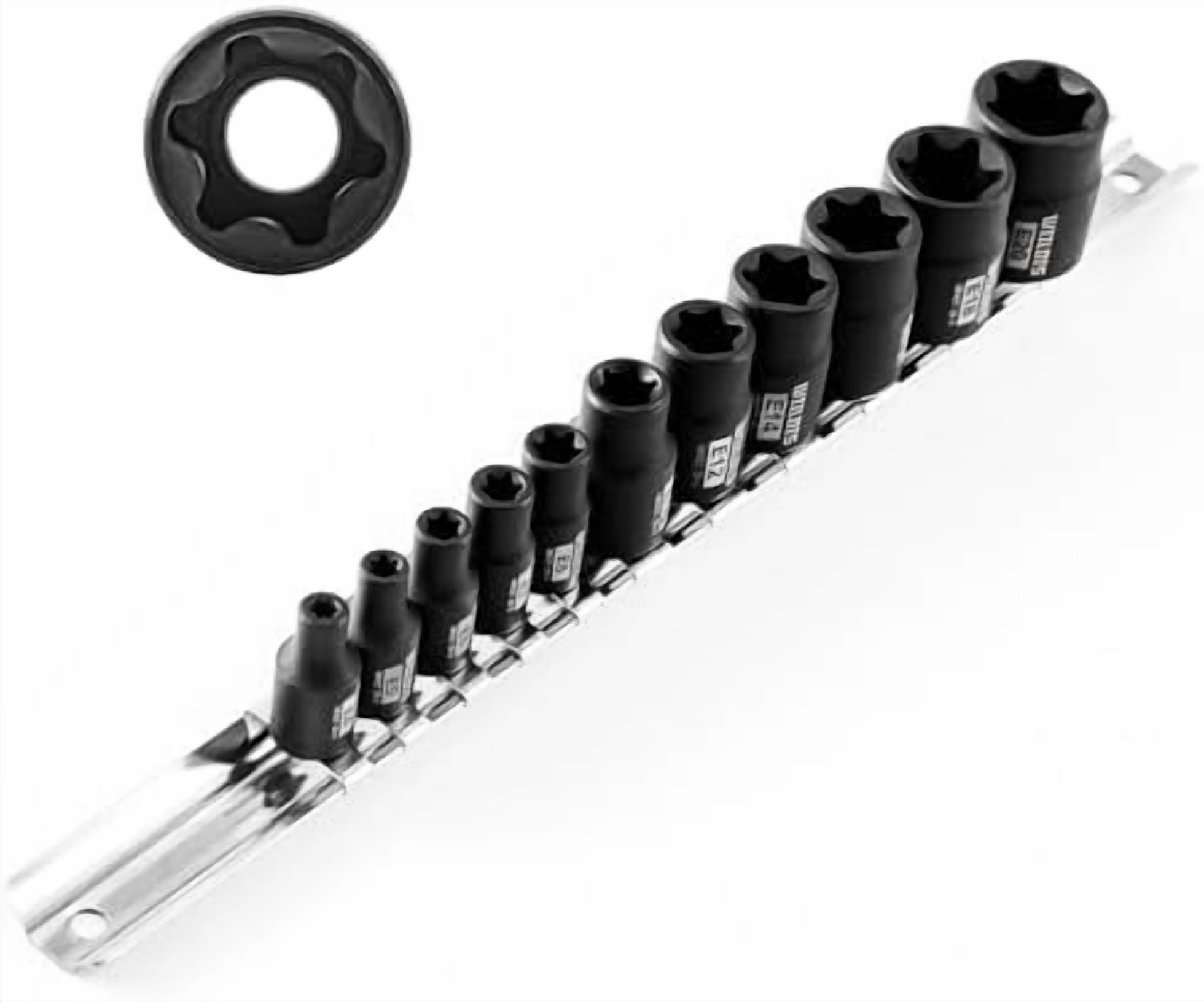 11-Piece E-Torx Socket Set, 1/4