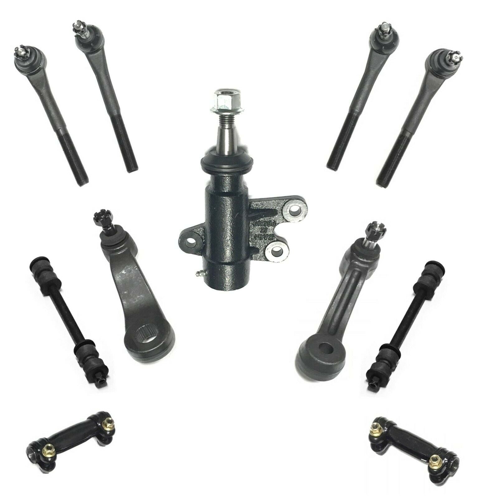 11 Piece Front Suspension Kit Adjusting Sleeves / Inner & Outer Tie Rod Ends / Idler & Pitman