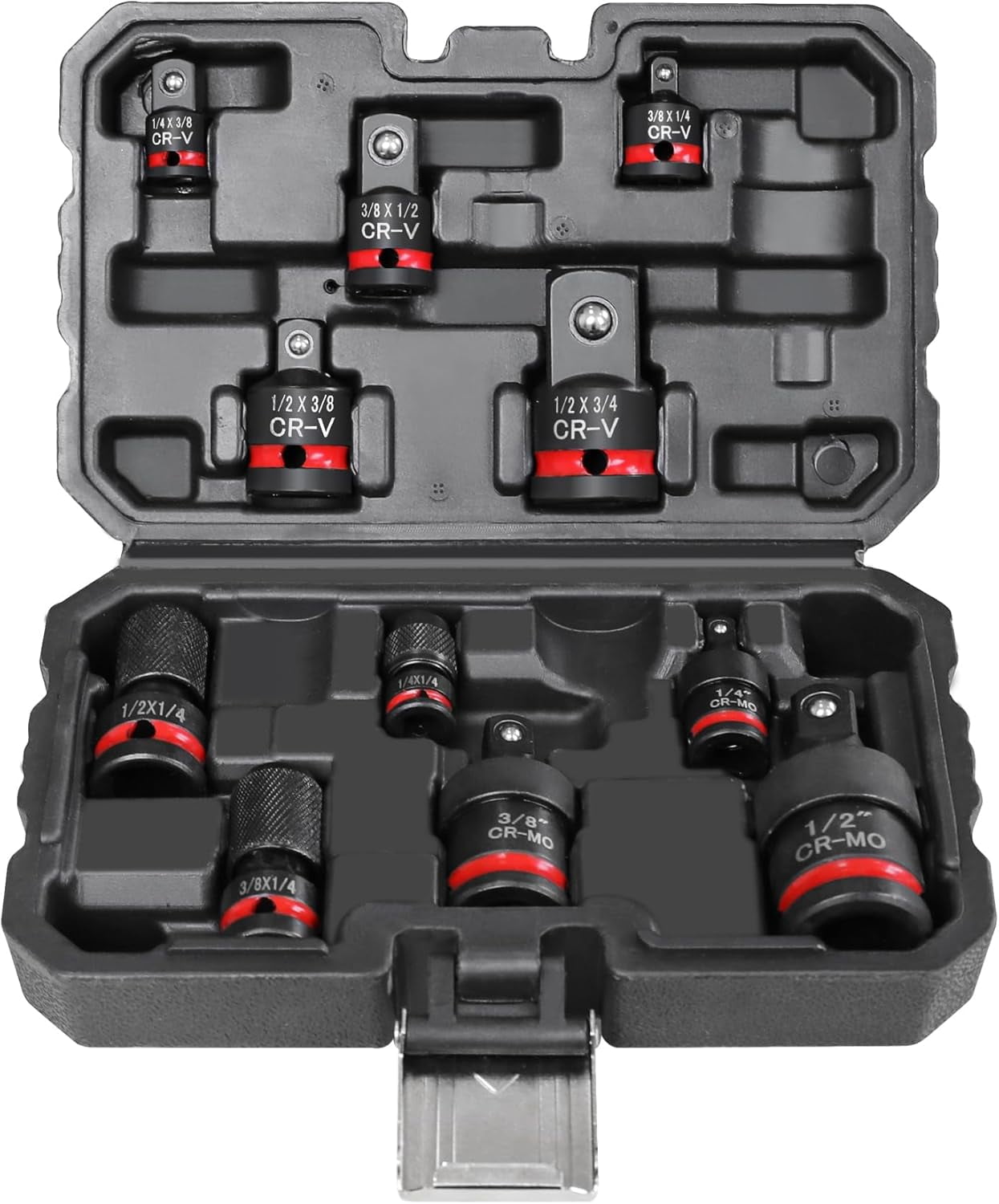 11-Piece Impact Socket Adapter and Reducer Set – Swivel Adapters, 1/4 ...