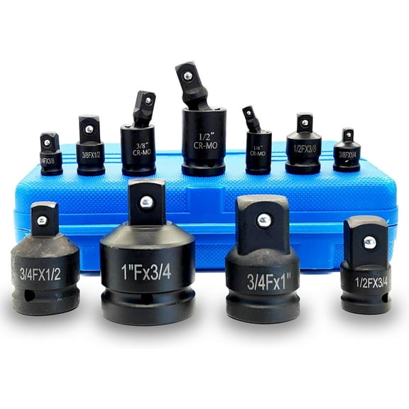 11-Piece Impact Socket Adapter and Reducer Set Swivel socket set