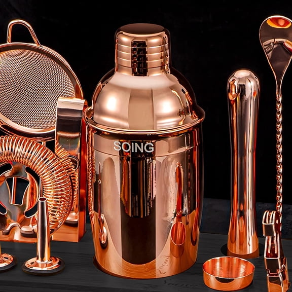 11-Piece Mixology Bartender Kit with Stand, Bar Tools Set for Home Cocktail Making