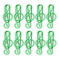 thumbnail image 1 of 11-Piece Multicolored Metal Paper Clips - Creative Cartoon-Shaped Office Supplies, Fun Musical Note Design, PET-Coated Durable Clips for Books, Notes & Snacks (3.7x1.5cm), 1 of 5