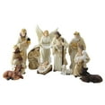 thumbnail image 1 of Northlight 11-Piece Glittered Ivory and Cream Christmas Nativity Figure Set, 1 of 3