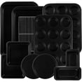 thumbnail image 1 of 11-Piece Nonstick Baking Pans Set - Professional Grade Carbon Steel Bakeware with Premium Coating- Dishwasher Safe, Stackable, Oven Safe to 450°F (Black), 1 of 4
