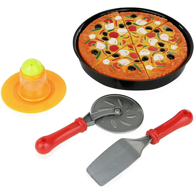 Pizza Toy Toy Play Food Set 11 Piece Pizza Set For Kids; Play Food
