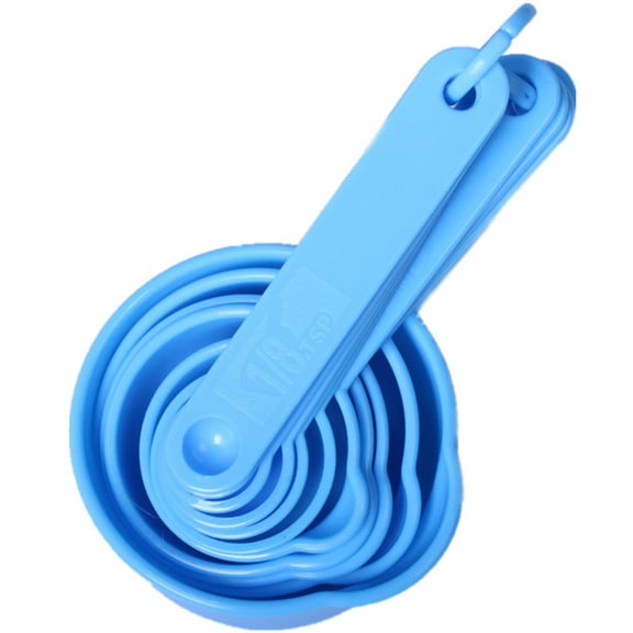 11 Piece Plastic Measuring Spoon Set Marked Scale Spoons Baking DIY Kitchen Measuring Utensils