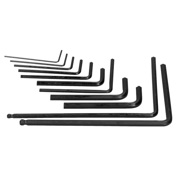 11-Piece Professional Hex Wrench Set for Guitar - Adjustable Metal L-Key Instrument Setup and Repair Hardware Tool Kit (15 x 8 x 1 inches / 38.1 x 20.3 x 2.54 cm)
