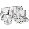 thumbnail image 1 of 11-Piece Stainless Steel Bakeware Set, For Toaster Oven & Home Oven Baking, 1 of 7