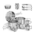 thumbnail image 1 of 11 Piece Stainless Steel Camping Mess Kit, 1 of 5