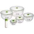 11 Piece Vacuum Seal Food Storage Container Set, Round Bowl