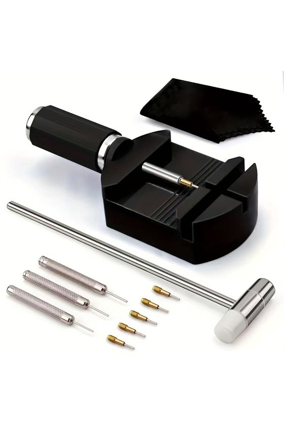 11-Piece Watch Repair Tool Set for Adjusting and Removing Watch Chains, Straps & Links