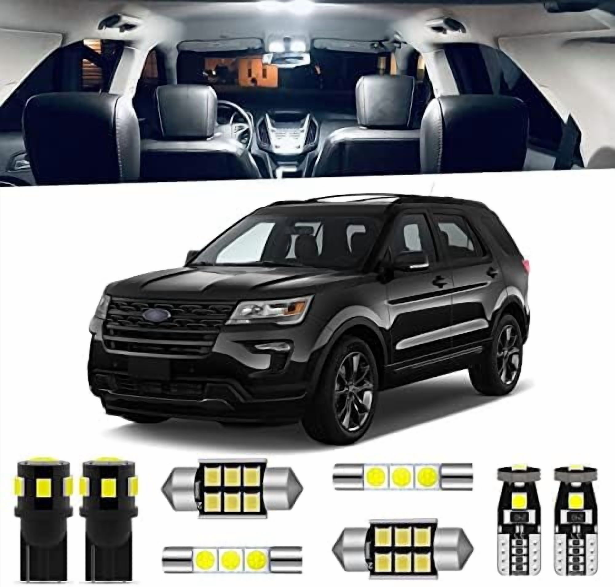 XtremeVision Pink Interior LED Kit For Ford Explorer 2002-2010 - 20 Bulbs + Tool - View #10