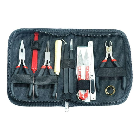 11 Pieces/set Jewelry Hand Tools Pliers for Beading Crafting with Case
