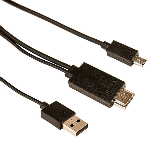 11 Pin Micro USB to HDMI Builtin MHL Adapter with 6 inch HDMI Cable