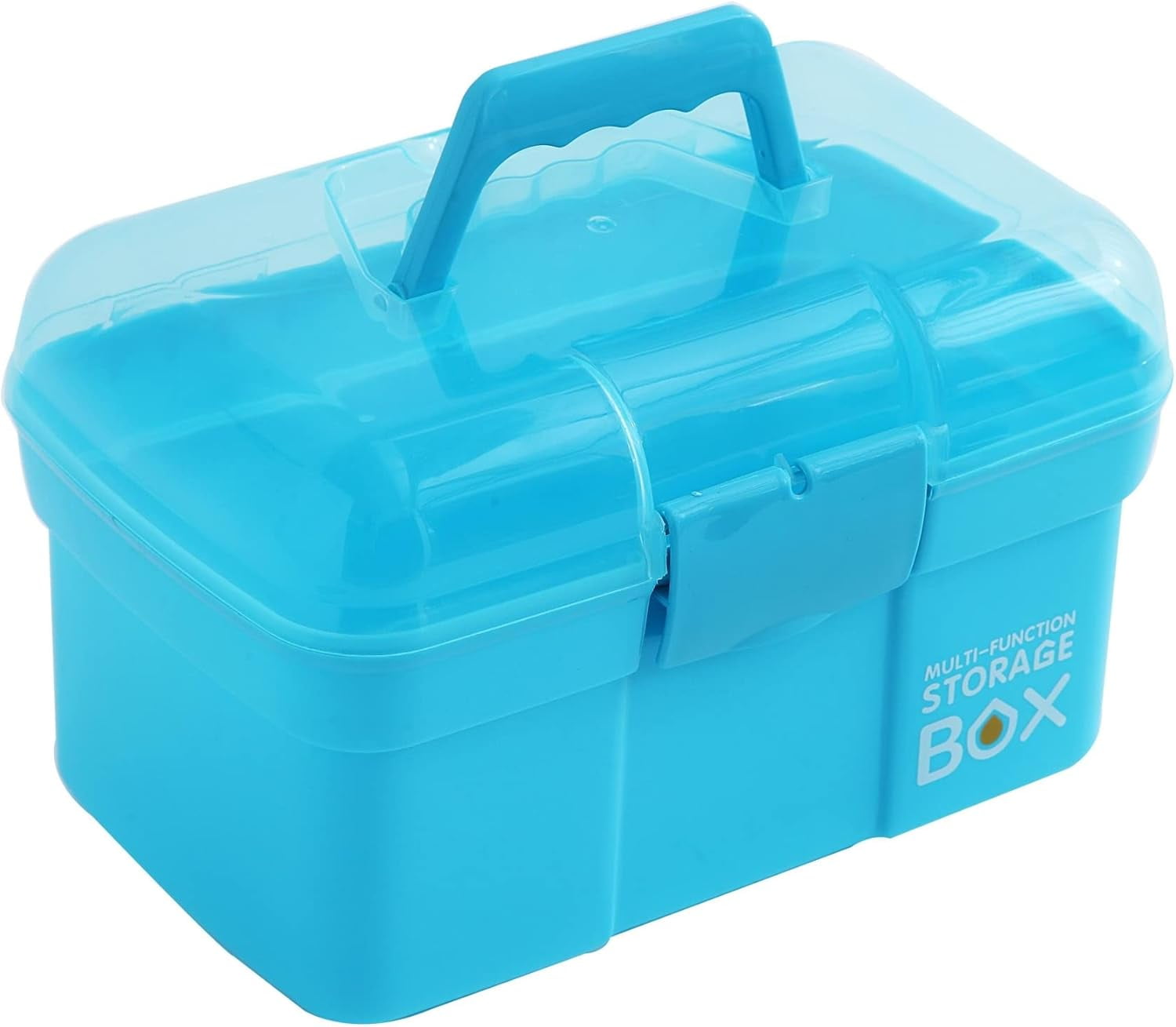 11'' Plastic Storage Box with Removable Tray, Multipurpose Organizer ...