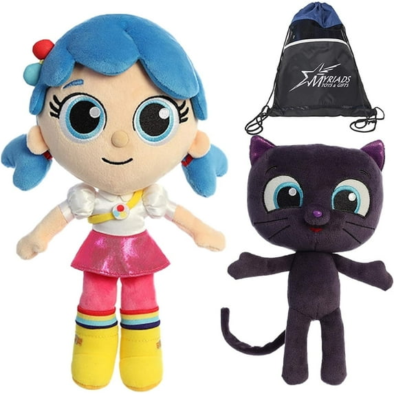 11" Plush True and 8.5" Bartleby Set from True And The Rainbow Kingdom, with Cotton Bag