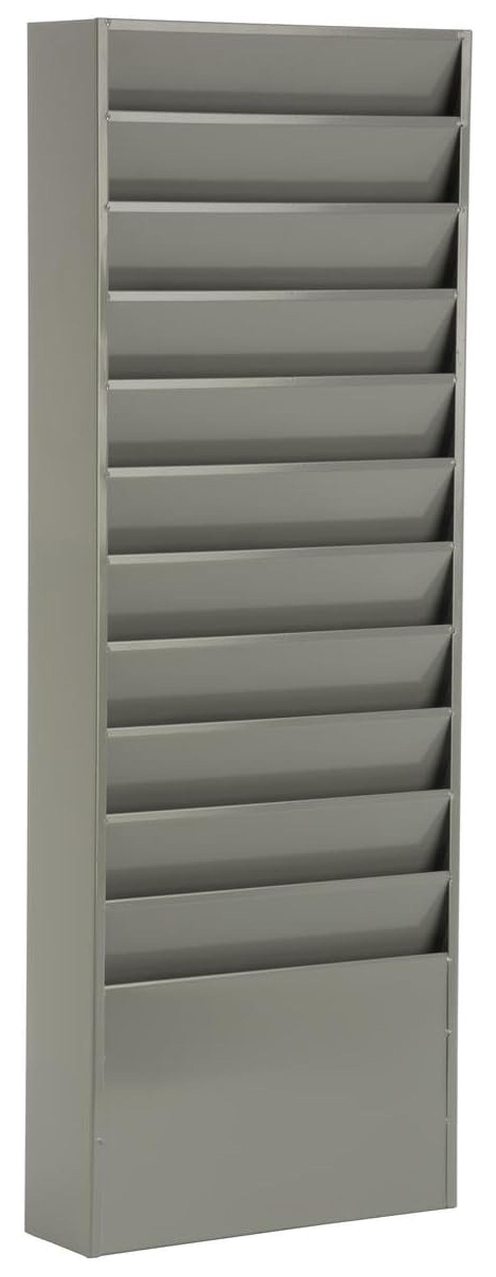 11 Pocket Office File Folder Wall Rack for Letter Size Documents, 36 ...