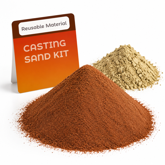 11 Pounds Casting Sand Kit with 0.44lb Clay Additive for Metal Making
