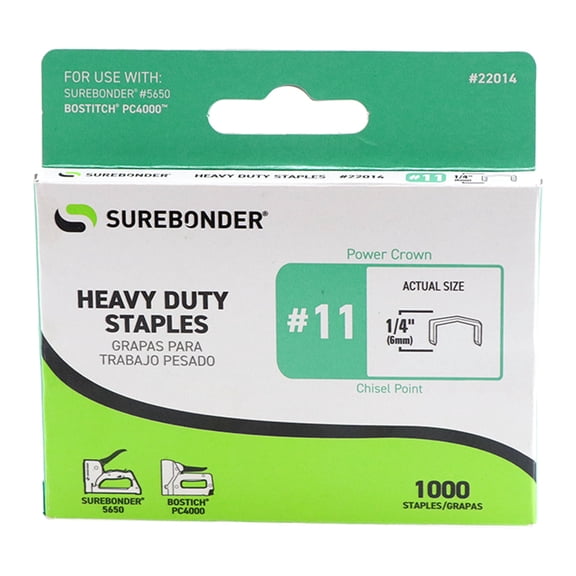 #11 Power Crown Staples - 1/4" - 1000 ct.