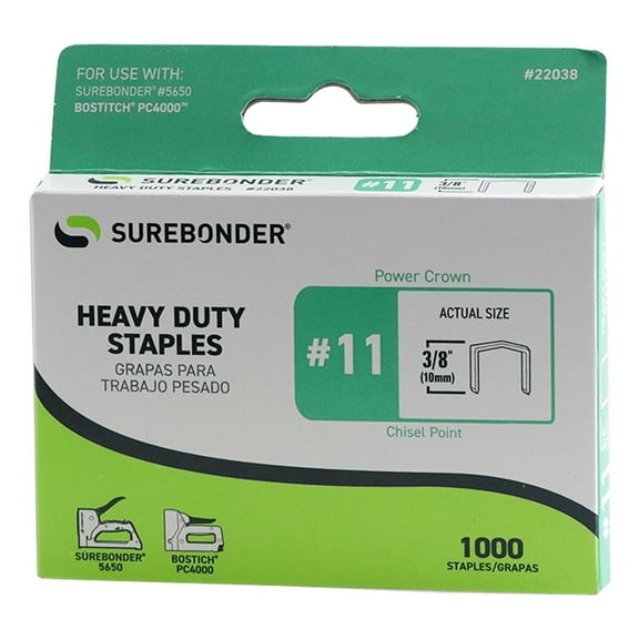 #11 Power Crown Staples - 3/8" - 1000 ct.