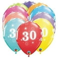 thumbnail image 1 of 11&Prime; 30-A-ROUND (6 PK) Qualatex Latex Balloons, 1 of 1