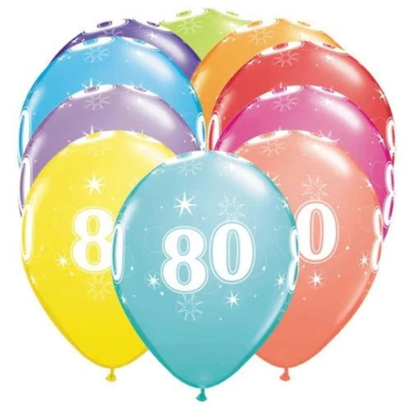 11 80-A-ROUND (6 PK) Qualatex Latex Balloons