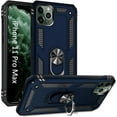 thumbnail image 1 of 11 Pro Phone Case Phone Case for iPhone 11 Pro Max Case,[ Military Grade ] 15ft. Drop Tested Protective Case with Magnetic Car Mount Ring Holder Stand Cover for iPhone 11 Pro Max - Blue, 1 of 12