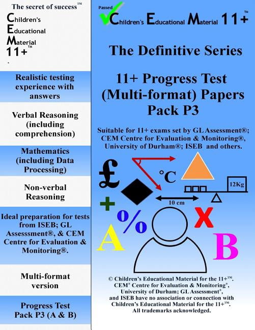 11+ Progress Test Pack P3, (Paperback)