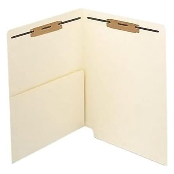 11 Pt. Manila End-Tab Pocket Folders, 1st & 3rd Position Fasteners, 50/Bx (52329)