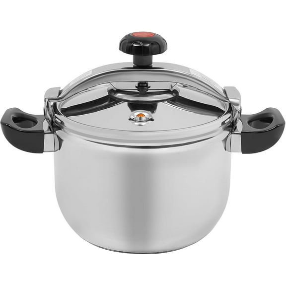 11 Qt Pressure Canner, Stainless Steel Pressure Cooker Automatically Adjust 60Kpa Pressuring Cooker for Canning, 3 Layers of Composite Bottom High Cooking Multi-Cooker for Gas & Induction Stove