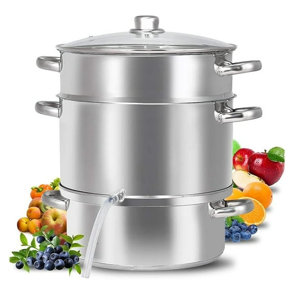 11 Qt Steamer Jucicer, Stainless Steel canner cookware For Food Vegetables Fruit