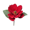 thumbnail image 1 of Northlight 11" Red and Green Artificial Magnolia Christmas Pick, 1 of 4