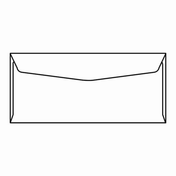 #11 Regular Envelopes, 4-1/2" x 10-3/8", 24#, White, Side Seams, No Window (Box of 500)