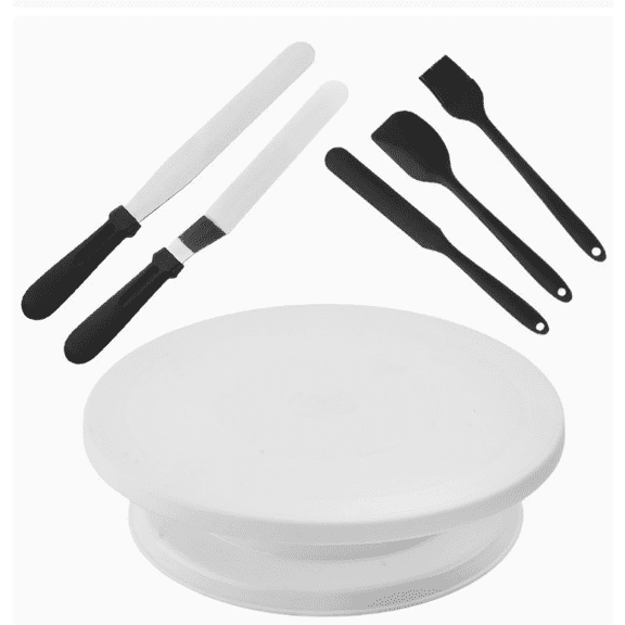 11" Rotating Cake Stand Turntable Revolving Cake Decorating Kit
