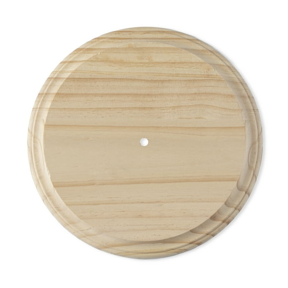 11" Round Wood Clock Surface by Make Market