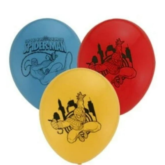 11" SPIDER SENSE SPIDERMAN Latex Assortment • Party Supplies Decorations Balloon - Pack of 5