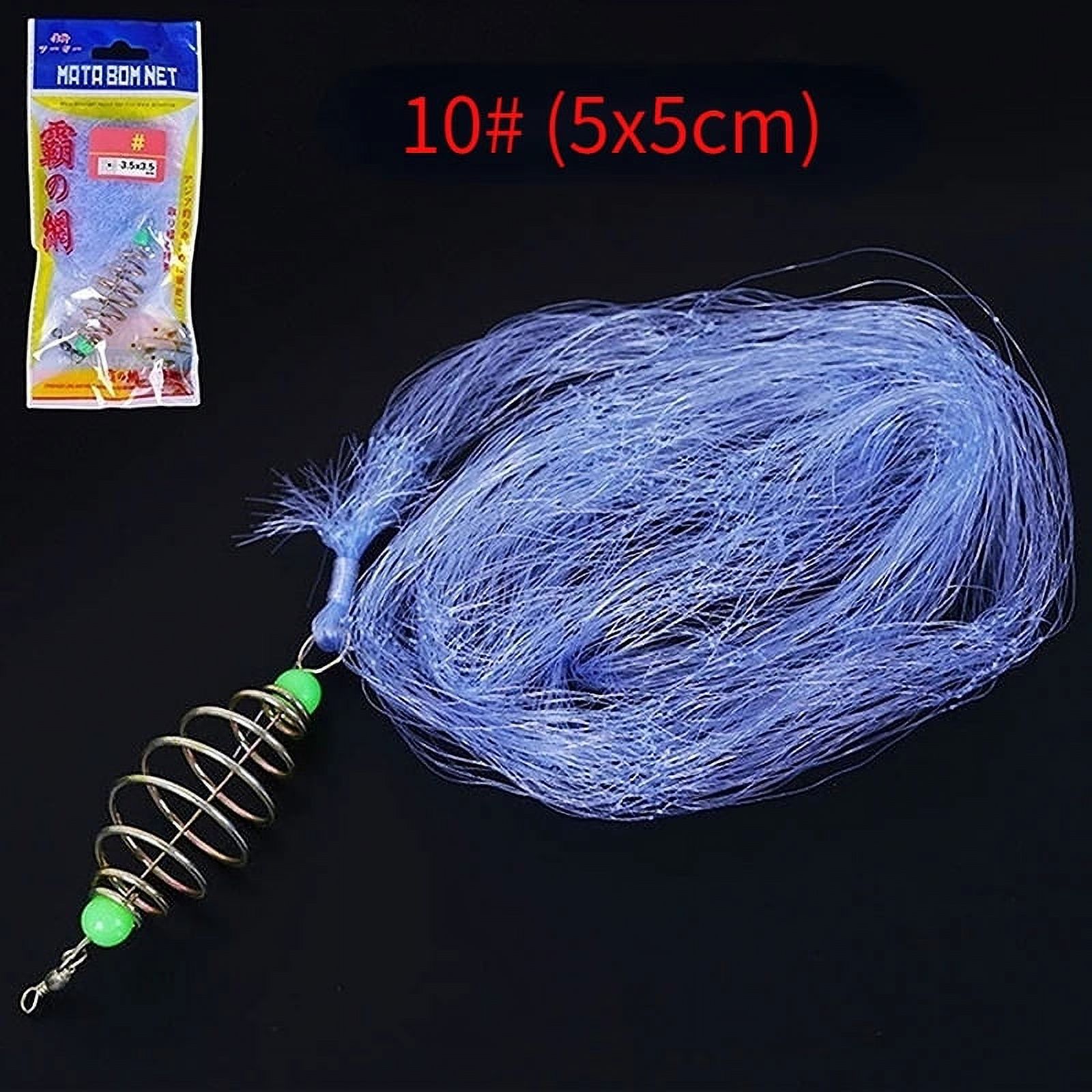 Tackle Box Netting 11 Size Fishing Net Trap Mesh Luminous Bead Netting Sea Fish Net Tackle ...