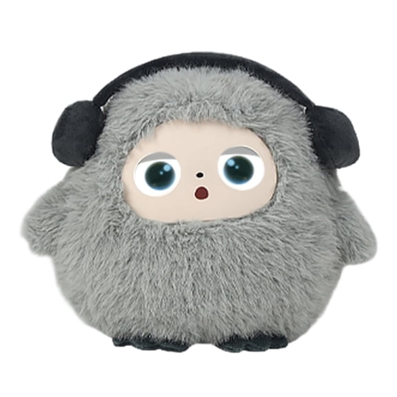 11" Smart Talking Plush Toy Interactive Talking Robot Doll Early Learning Educational Companion Real-Time Voice Chat, Stories & Songs, Soft Huggy Bear Gray