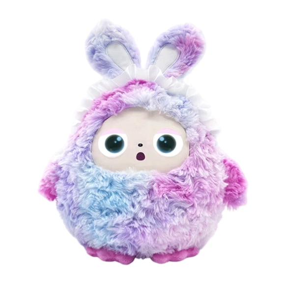 11" Smart Talking Plush Toy Interactive Talking Robot Doll Early Learning Educational Companion Real-Time Voice Chat, Stories & Songs, Soft Huggy Bear Purple Pink
