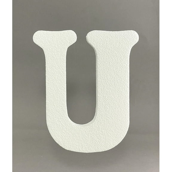 11" Smooth EPS Foam Letters Alphabet Numbers for Crafts Party Signs Walls Party Decor Made in USA (Letter"U" - 1 PC)