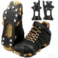 thumbnail image 1 of 11 Spikes Crampons Ice Cleats for Shoes and Boots Silicone Anti-Slip Hiking Fishing Walking Mountaineering M, 1 of 10
