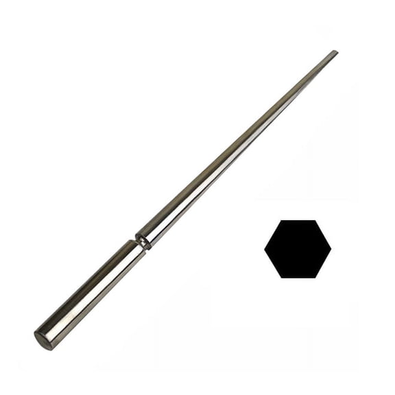 11" Steel Hexagonal Bezel Mandrel Jewelry Making Wire Craft Tool - FORM-0050