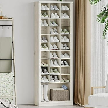 11-Tier Shoe Storage Cabinet, Free Standing Closet Organizers and Storage with 31 Open Cubbie