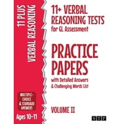 11+ Verbal Reasoning Tests for GL Assessment Practice Papers with Detailed Answers & Challenging Words List Volume II , Paperback