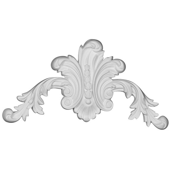 11"W x 5 5/8"H x 1 1/8"P Beaded Center Onlay