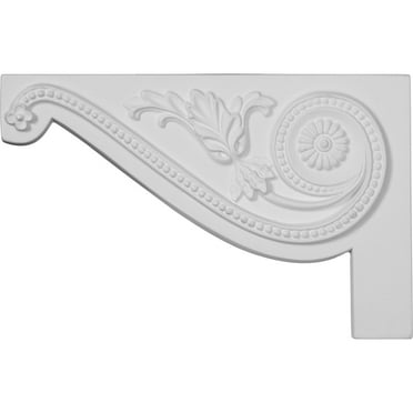 11"W x 7"H x 5/8"D Large Pearl Stair Bracket, Left