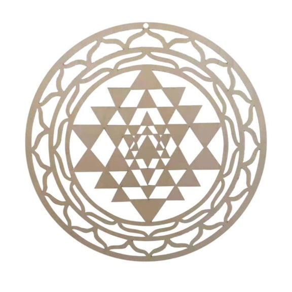 11" Wall Art Decor Spiritual Gift Sacred Geometry Wood Wall Sculpture for Decor